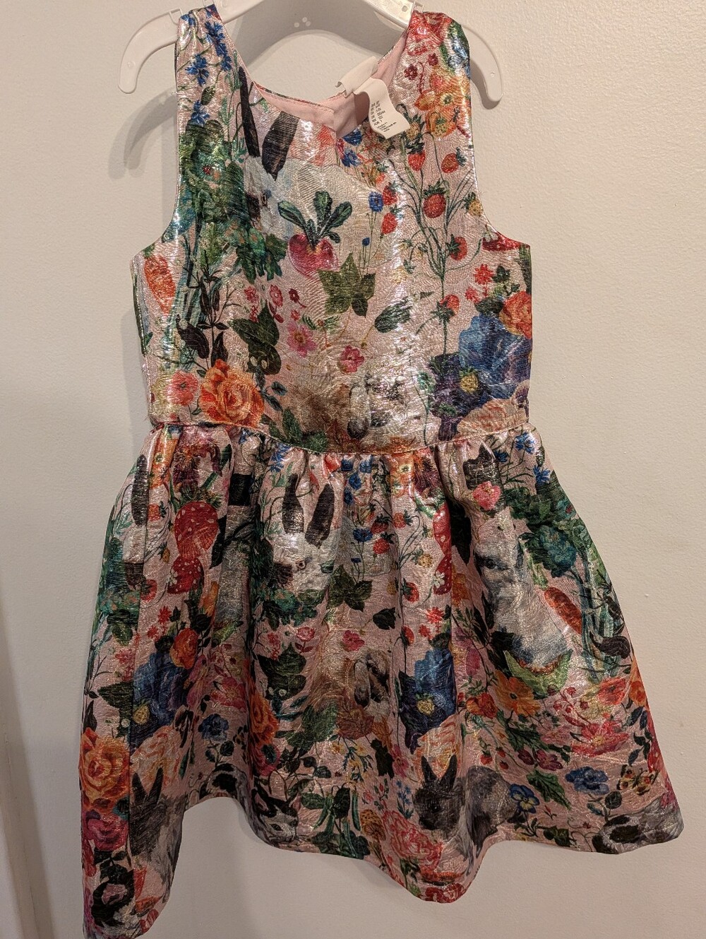 Kids Floral Shimmery Dress